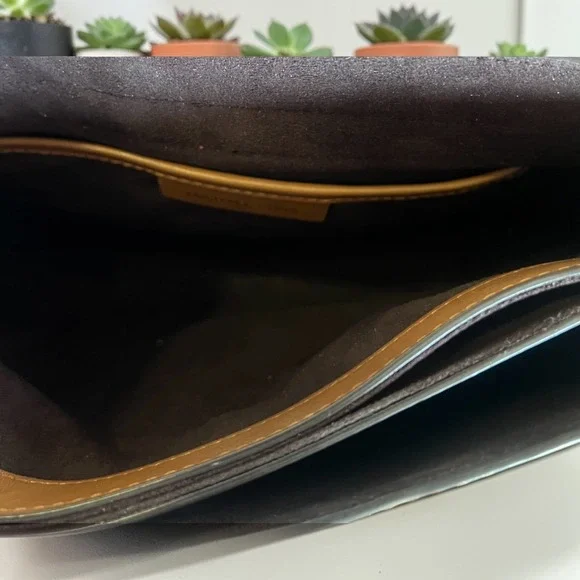 Michael Kors Shoulder Bag Womens Small Luggage Brown Excellent MK Logo Leather - Picture 13 of 14